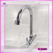 Lotus Baths Single Handle Faucet - Swivel Spout Basin Mixer