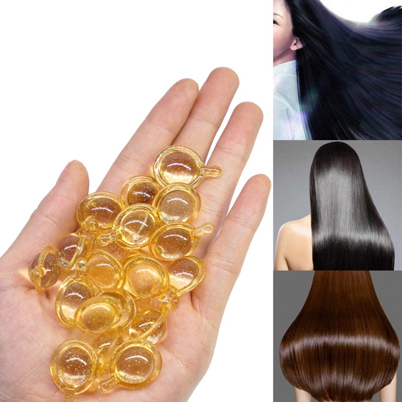 LANBENAE 10Pcs Hair Serum Keratin Complex Oil Hair Hair Vitamin Capsule Smooth Silky
