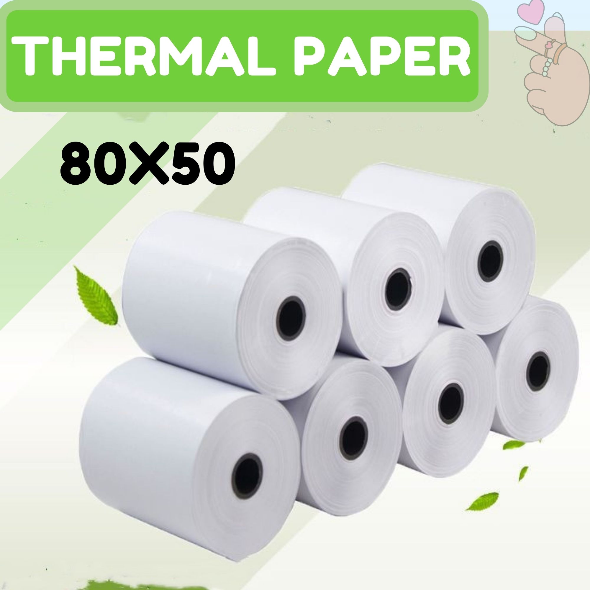 Thermal Paper 80MM x 50MM roll Pos Receipt for POS Receipt Printer ...