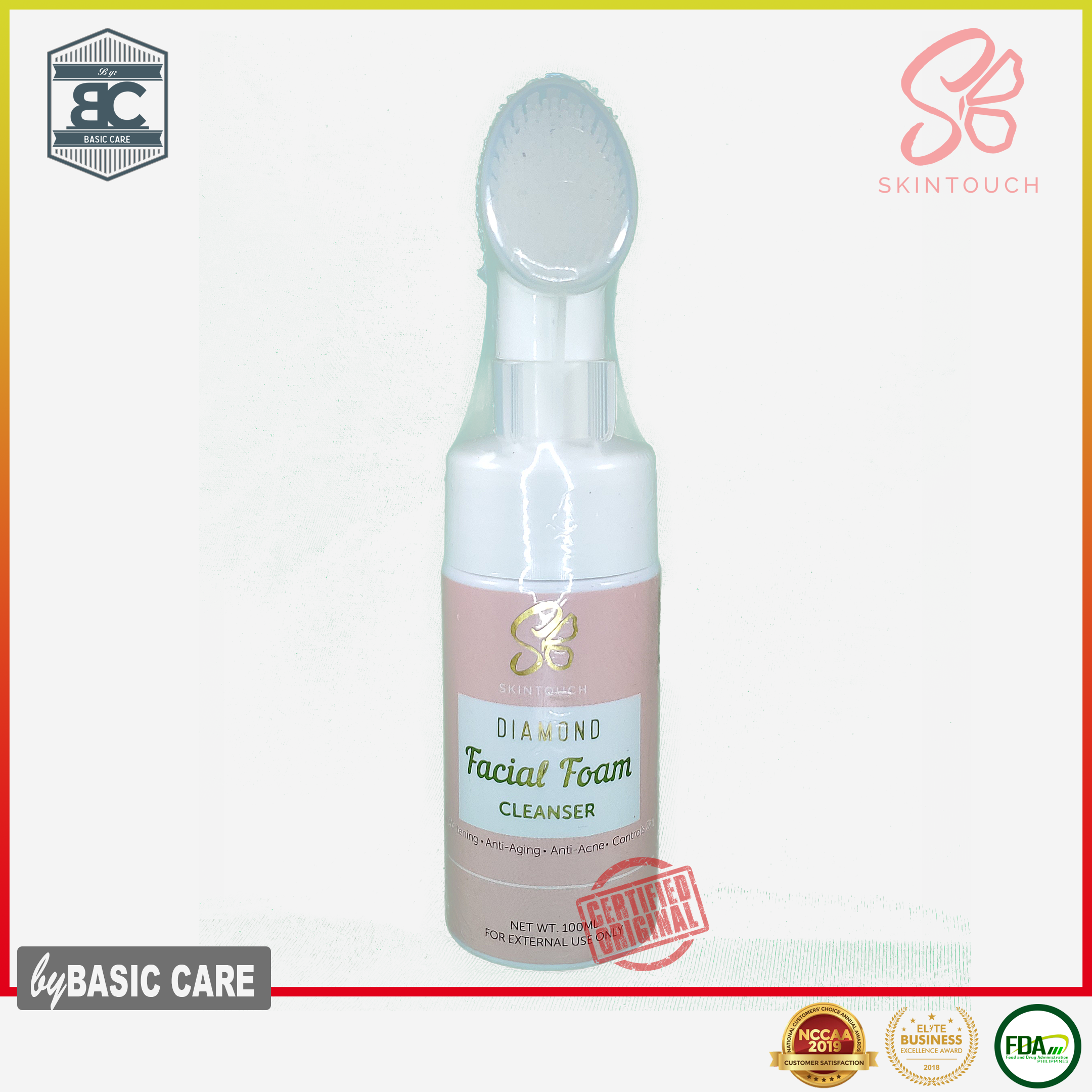 skin touch diamond facial foam