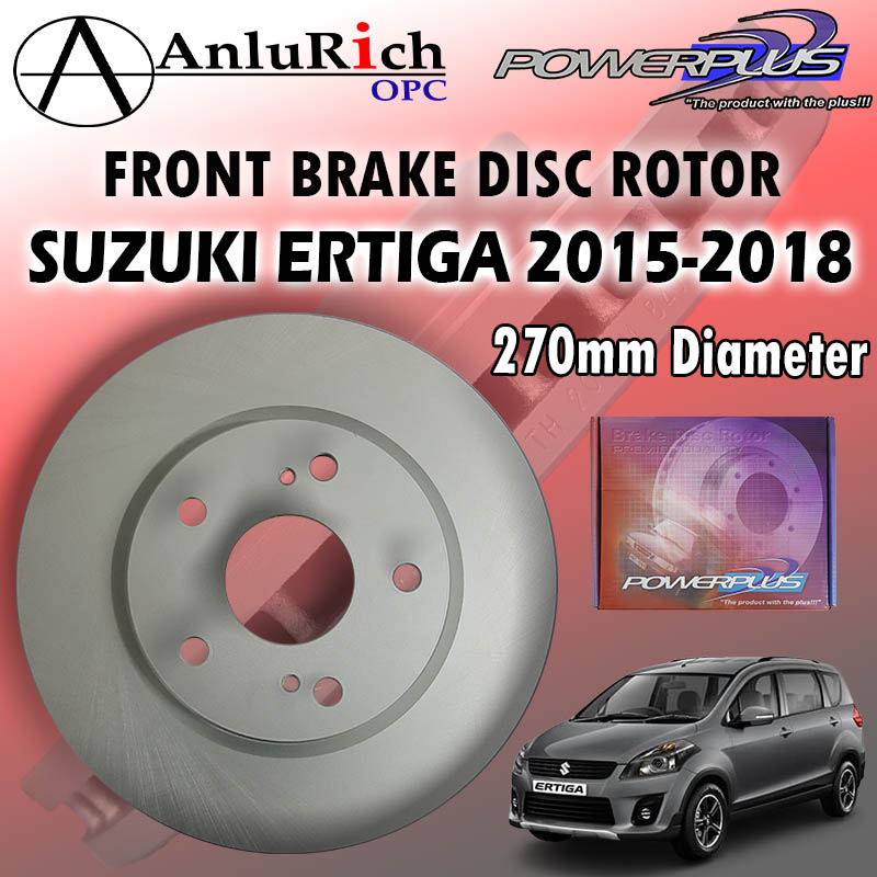 Front Brake Disc Rotor for Suzuki Ertiga 20152018 Powerplus PRD45753