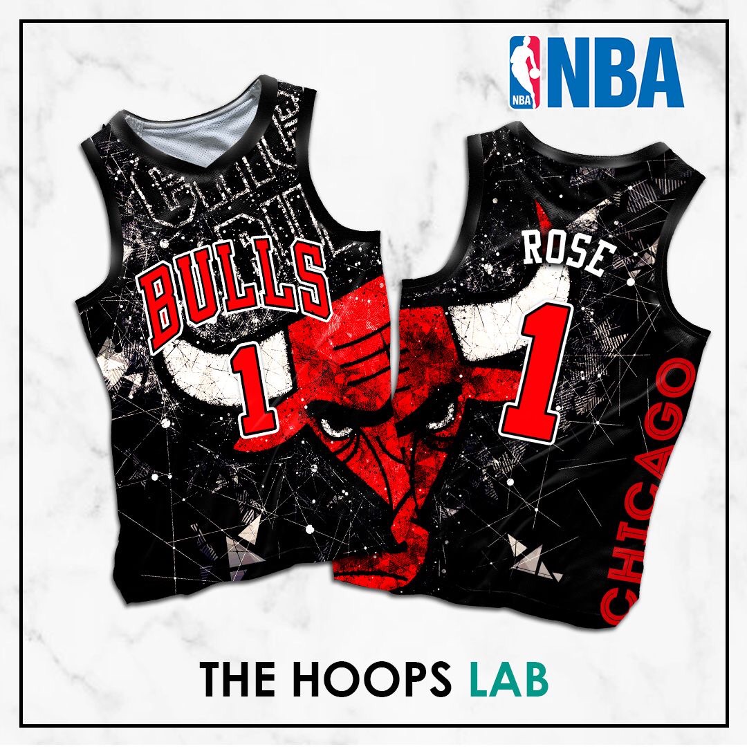THL The NBA Chicago Bulls Full Sublimated Jersey