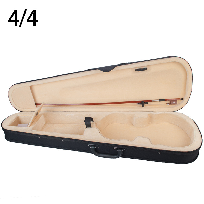 Violin Case Size Professional Triangular Shape Violin Hard Case Yellow Inside Violin Parts