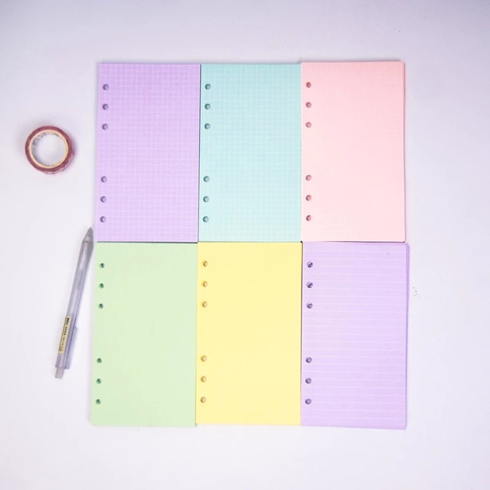 RUNAWAY Purple A5 A6 Monthly Weekly 40 Sheets Notebook Paper Binder Inside Page Loose Leaf Paper Refill Paper Refill