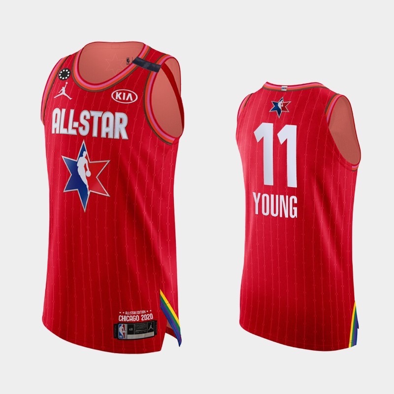 trae young authentic jersey