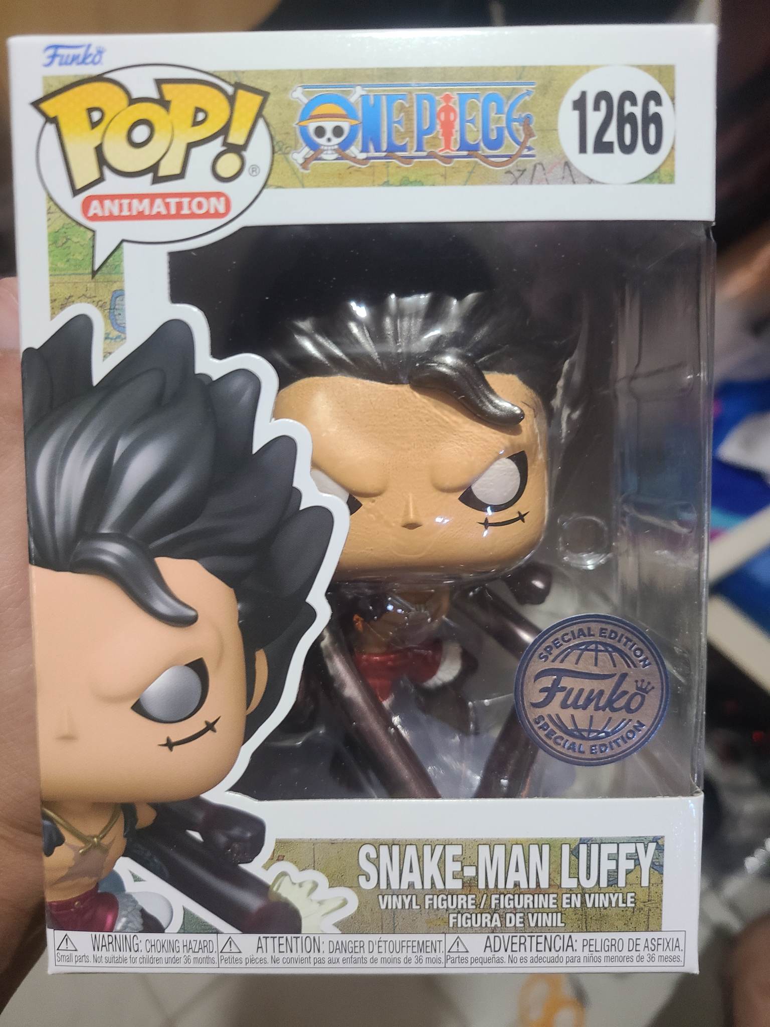 Funko Pop Animation One Piece Snake-Man Luffy Metallic Exclusive