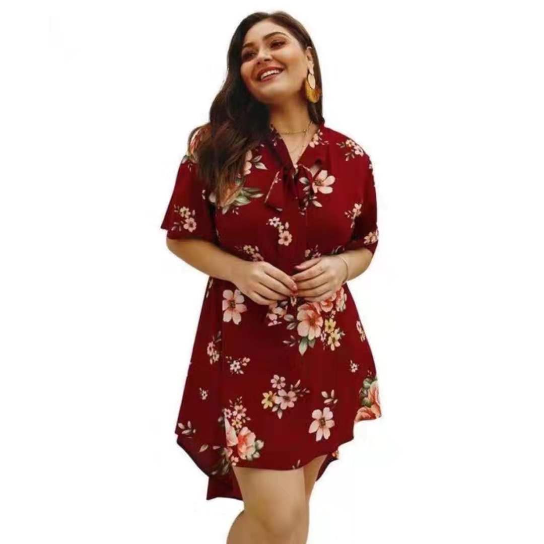 floral chiffon dress