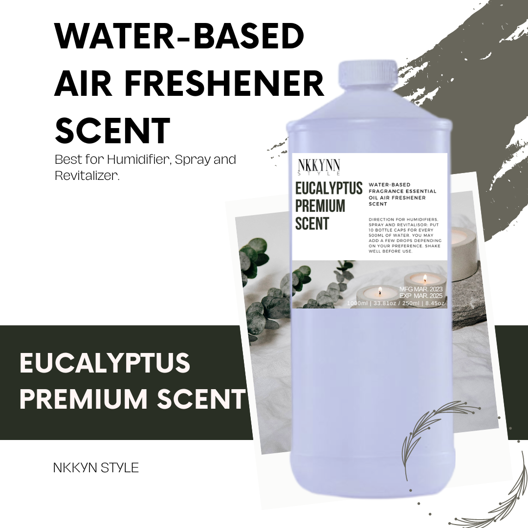 Fragrance essential oil water based air freshener EUCALYPTUS scent