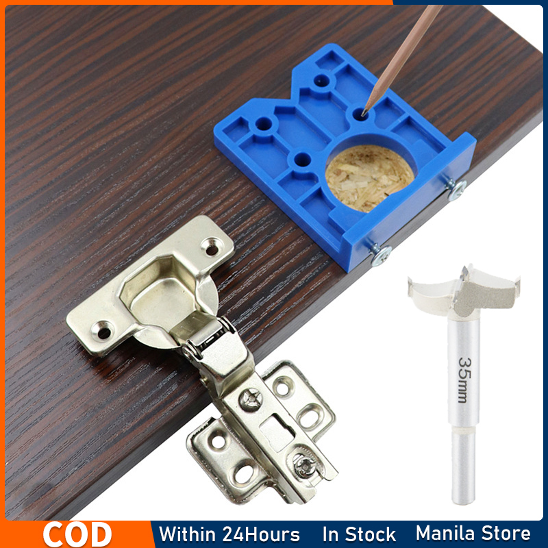35mm Concealed Hinge Boring Jig kit Wood Furniture Door Hinge