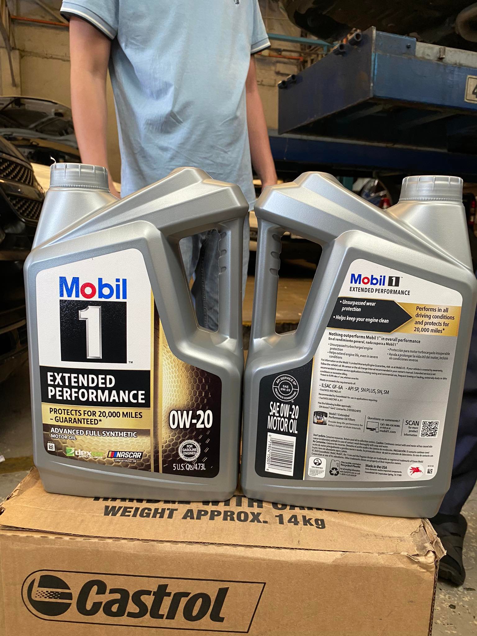 MOBIL 1 EXTENDED PERFORMANCE 0W-20 ADVANCED FULLY SYNTHETIC OIL 5L ...