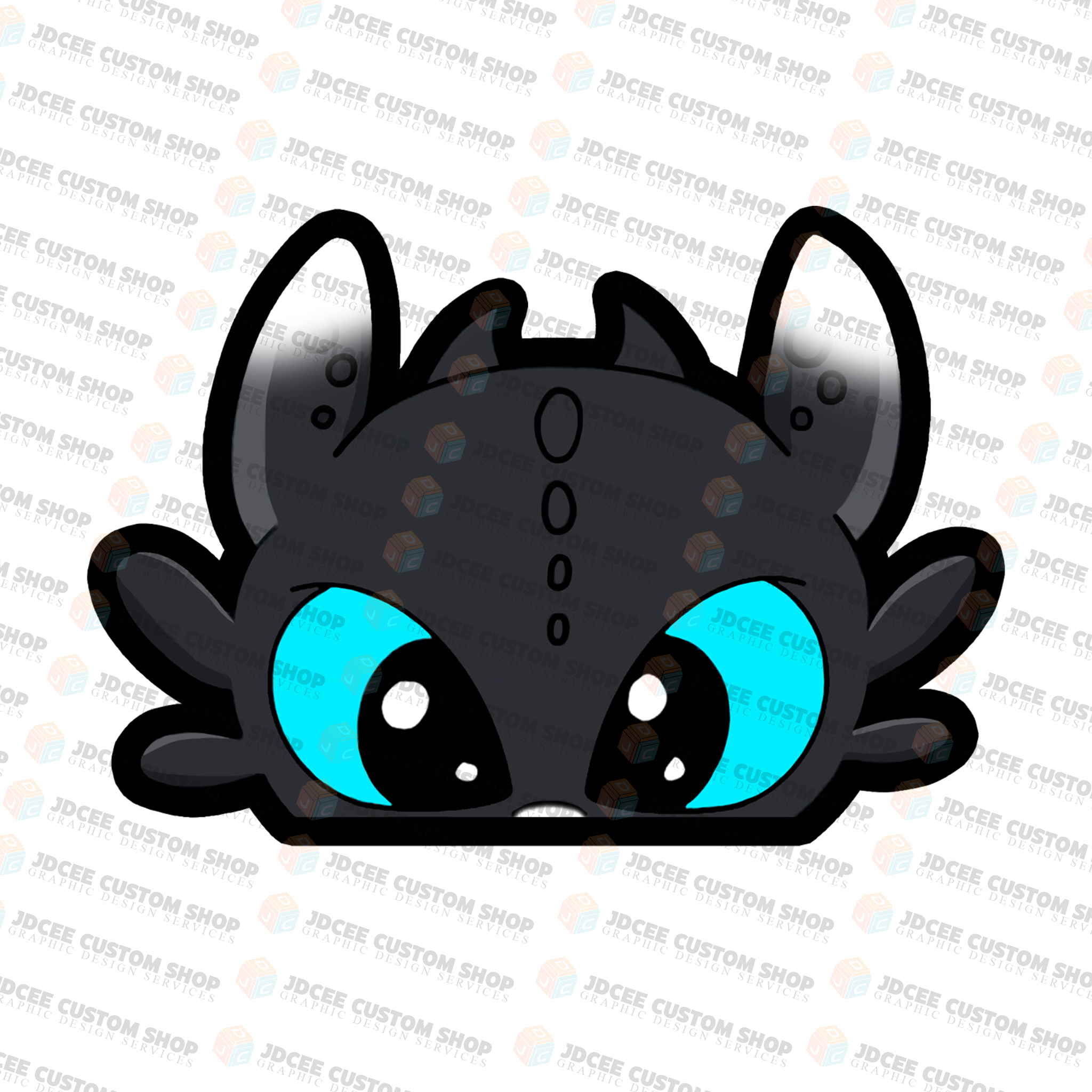 PEEKER STICKERS How to train your Dragon Toothless | Light fury | Dart ...