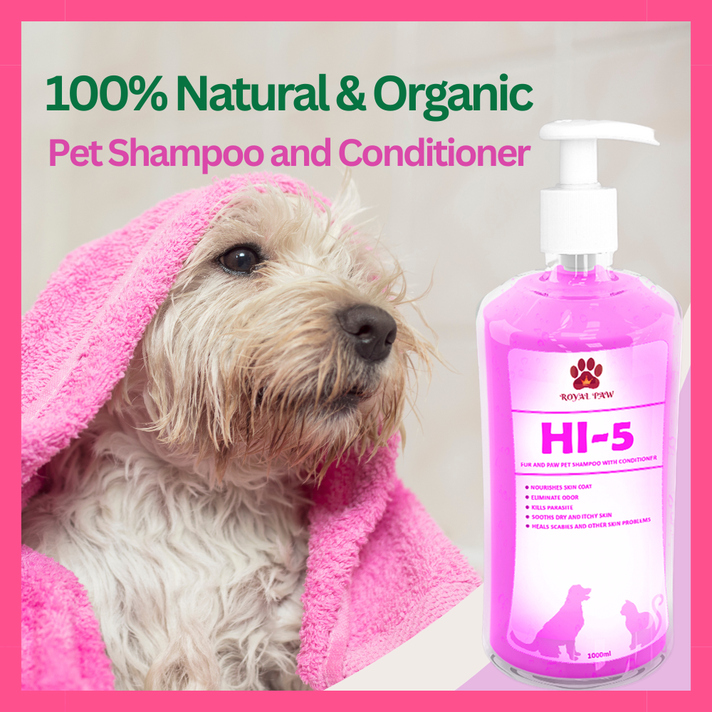 [ ROYAL PAW ] HI5 FUR AND PAW PET SHAMPOO WITH CONDITIONER / dog and