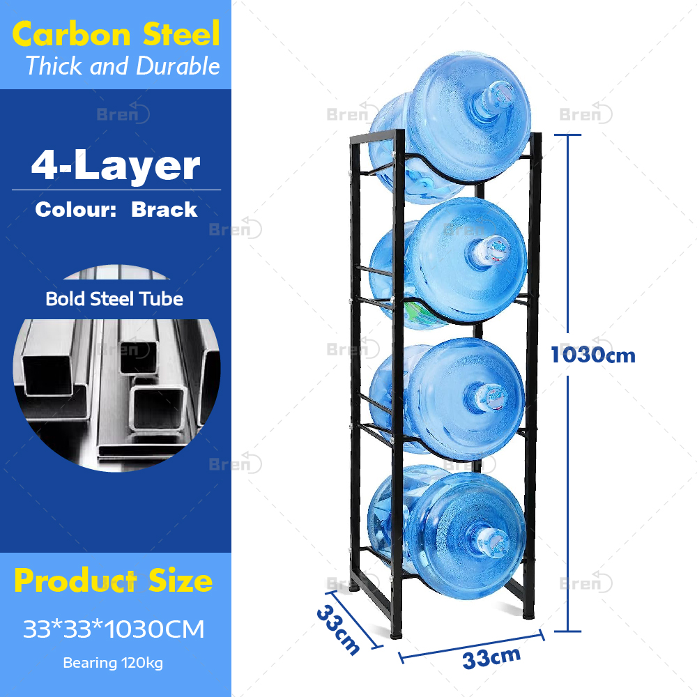 Bren 3/4/5 Layer Water Dispenser Stand Carbon Steel Minera Water Gallon