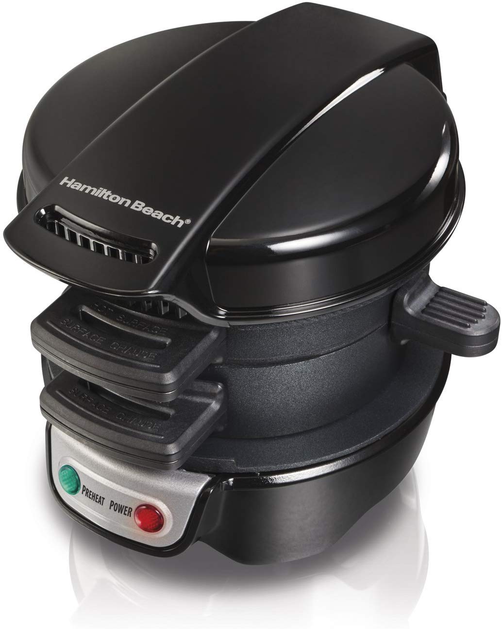 Hamilton Beach 25477 Breakfast Electric Sandwich Maker, Black Lazada PH