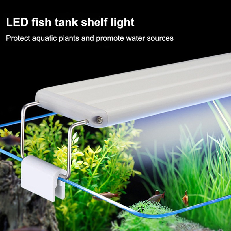 LED light 58cm slim aquarium plant lighting waterproof clip light blue
