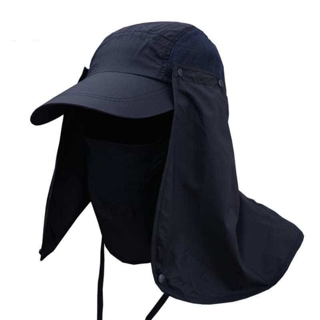 Men Sun Hats Fishing Hat UV Protection Face Neck Flap Cap
