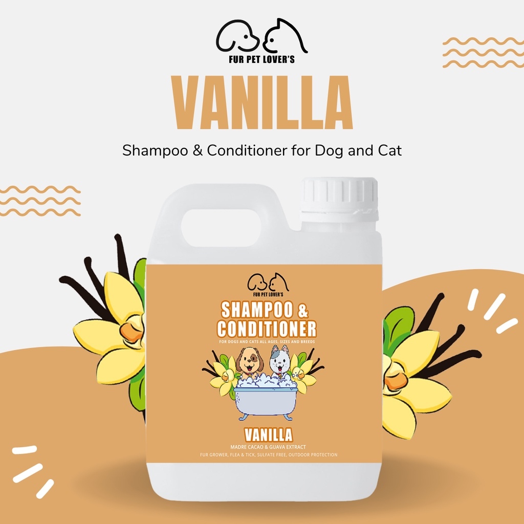【in stock】 Shampoo Conditioner for Dog and Cat VANILLA Madre De Cacao