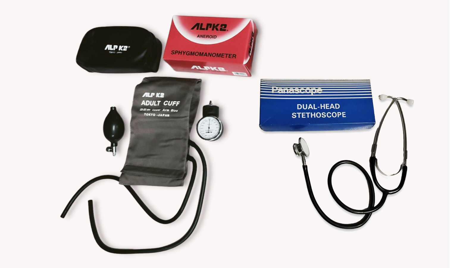 Aneroid Sphygmomanometer Velcro Cuff (ALPK2) with Stethoscope Lazada PH