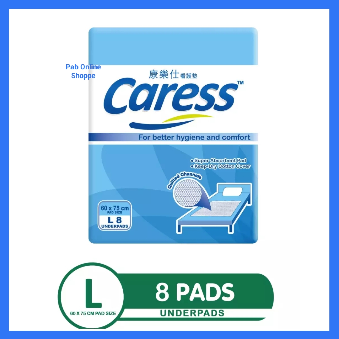 CARESS UNDERPADS LARGE 8 PADS 60 X 75 cm PAD SIZE Lazada PH