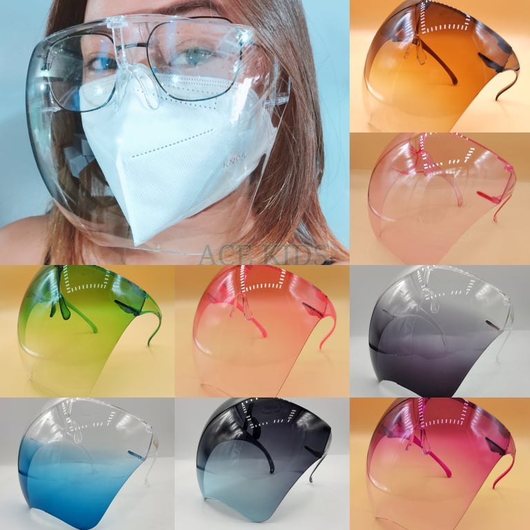 hard plastic face shield glasses