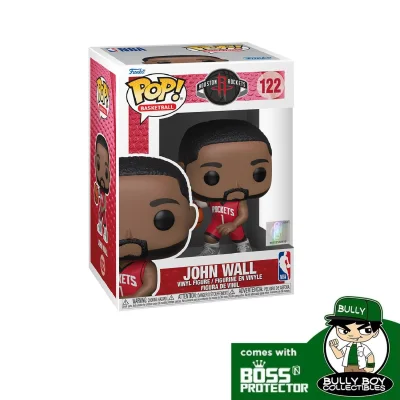POP! Sports: NBA - Rockets - John Wall in Red Jersey 122 With Boss Protector [Sold By Bully Boy Collectibles]