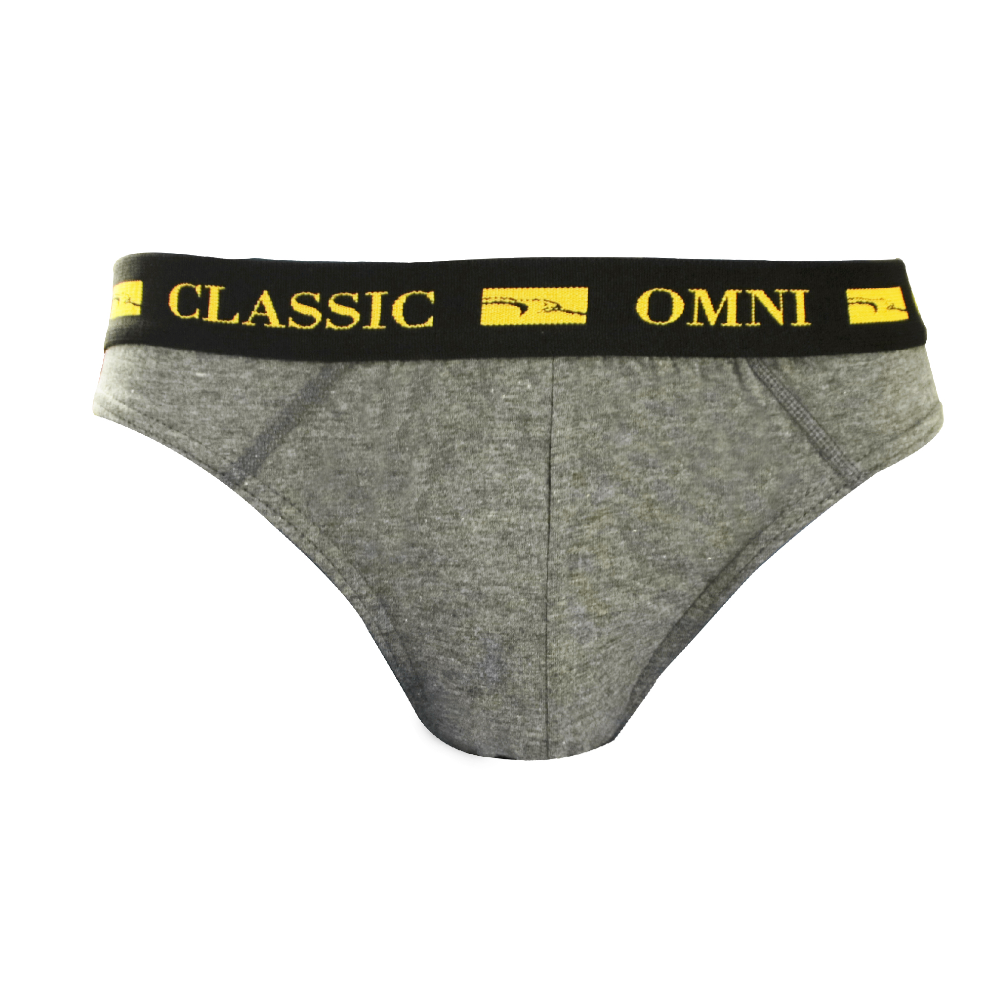 OMNI By SO-EN Men's 3in1 Emblem Ribbed Cotton Hipster Outside Briefs