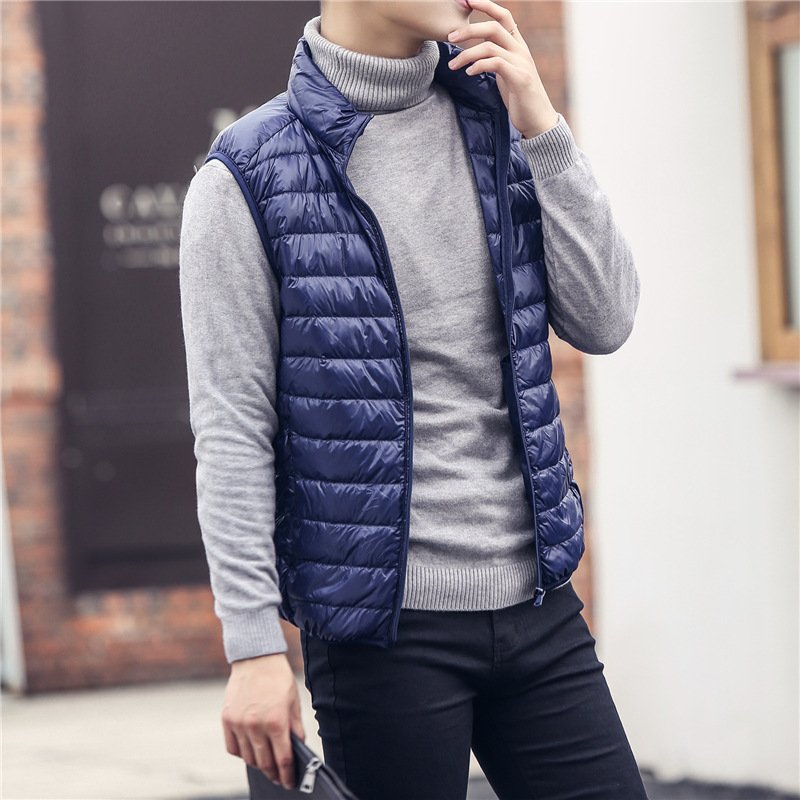BOLUBAO Brand Men Down Vest Coat Autumn 