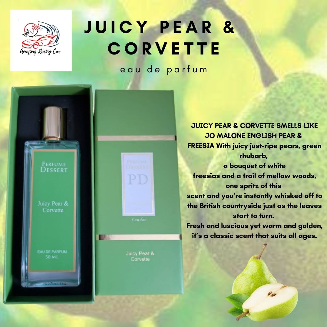 PERFUME DESSERT BY LONDON JUICY PEAR & CORVETTE 50ML HENNESSEY EDITION