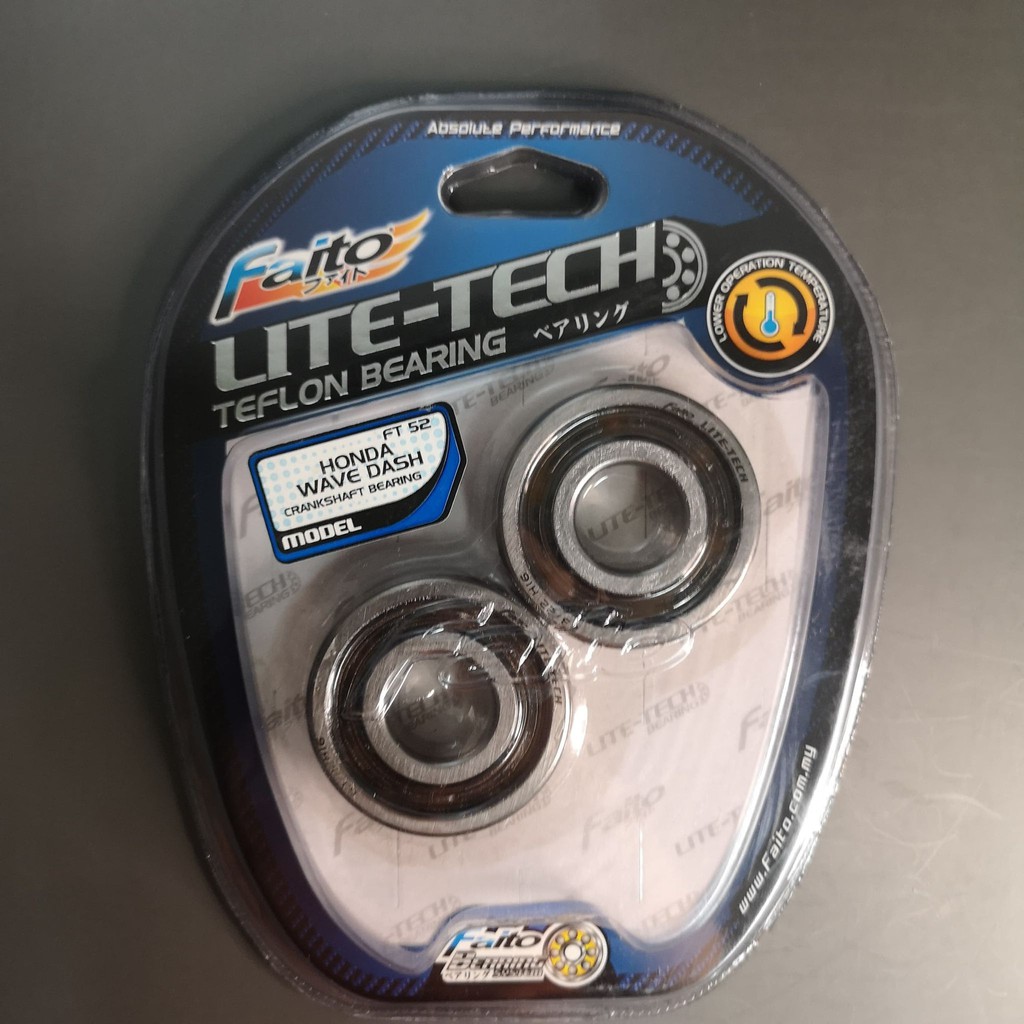 FAITO Honda Wave Dash Lite Tech Bearing (Engine Set Crankshaft) Lazada PH