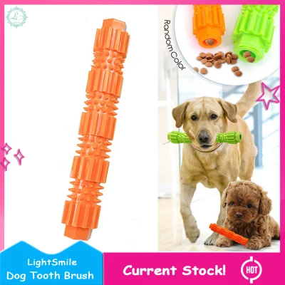 LightSmile Silicone Pets Toothbrush Toy Chewing Plush Purifying Dog Bone Cleaning Dental Care Dog Accessories