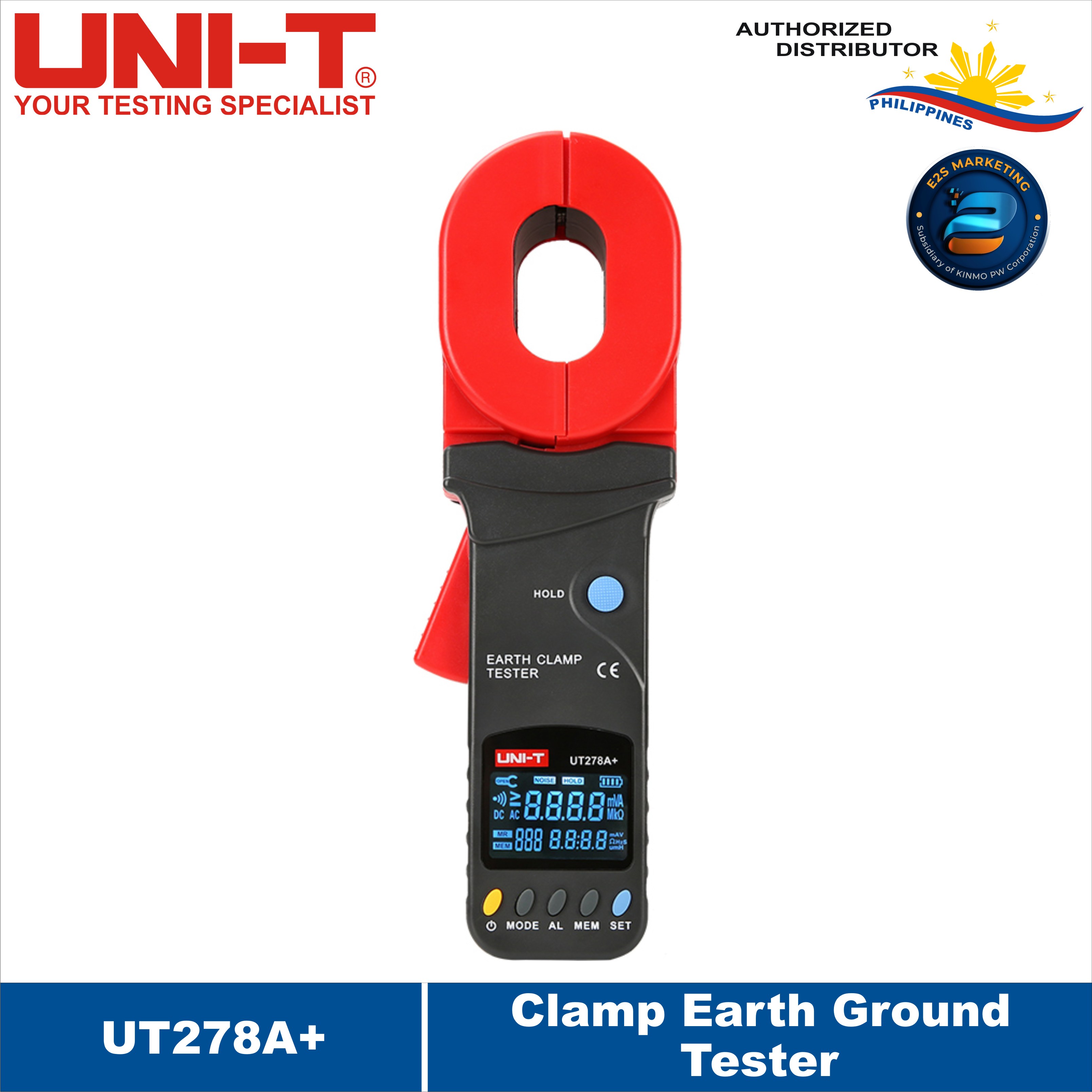 Clamp Type Earth Ground Meter LCD Digital Luqeeg Digital - LCD Clamp ...
