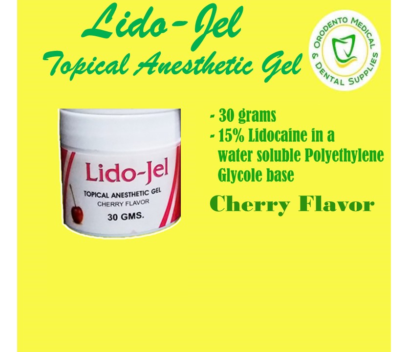 LidoJel Topical Anesthetic Gel 30g Cherry Flavor Lazada PH