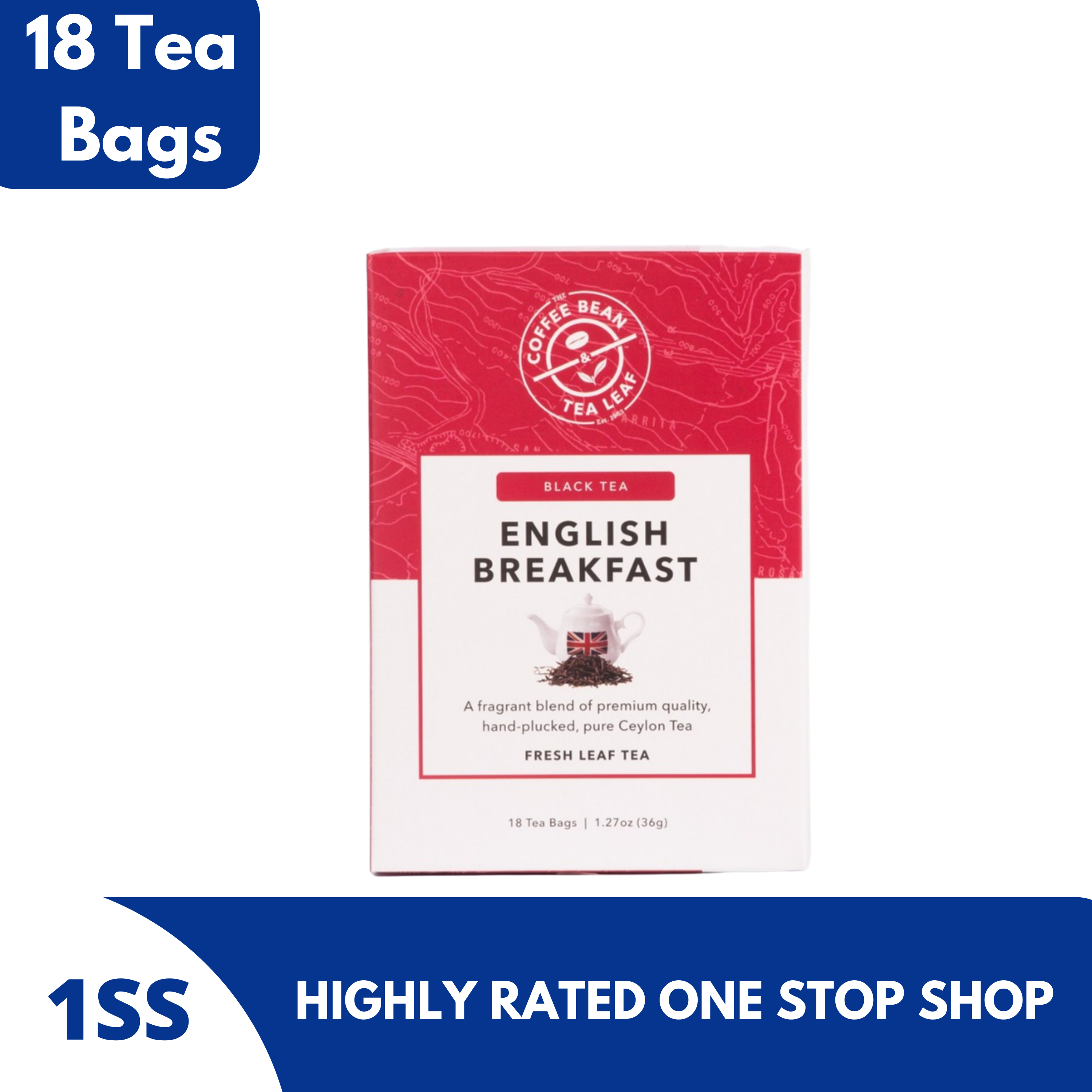 Coffee Bean & Tea Leaf Black Tea English Breakfast, 18 Tea Bags Lazada PH