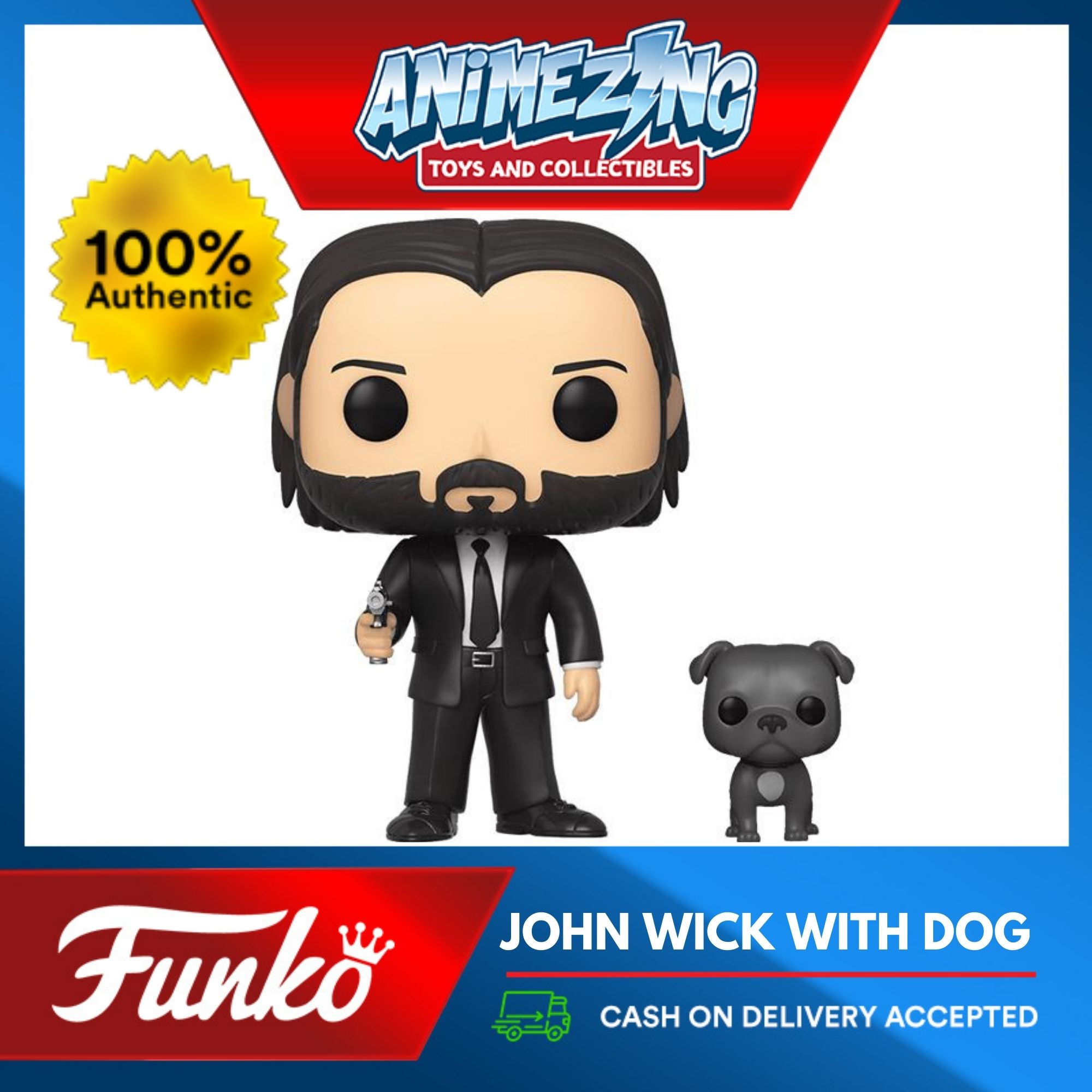 john wick with dog funko pop