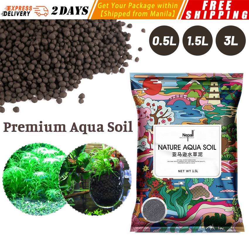 Fish Tank Water Grass Mud Plant Seed Soil Aquarium Bottom Sand Nutrient  Soil Black Mud Water Grass Tank Bottom Soil Fertilizer