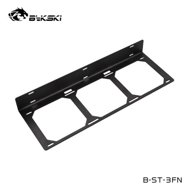 Bykski Black 360mm Fan Radiator Bracket Mount 12cm Fan Computer Case Holder B-st-3fn