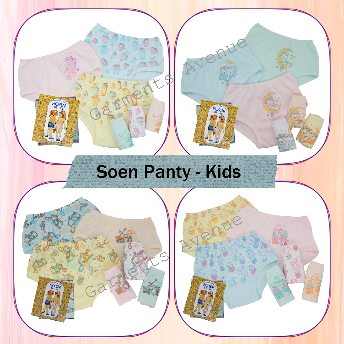 ORIGINAL SOEN Panty for Kids CCP (6pcs and 12pcs)