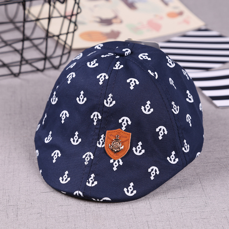 Baby boy baptismal hat, English gentleman style beret for kids,casual