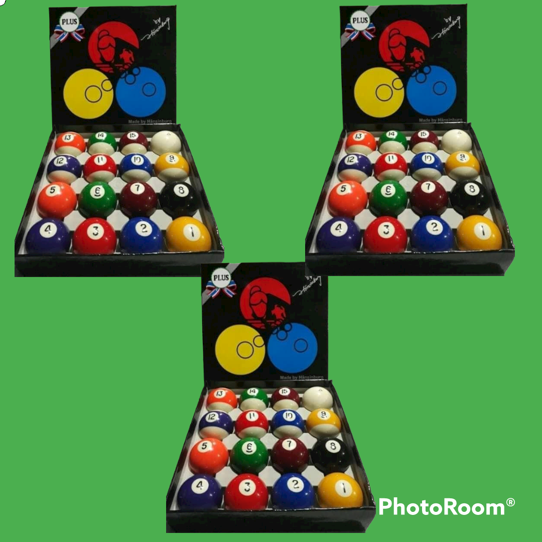 3 SETS HANSINBURG (21/4inches) STANDARD BILLIARD BALL/BOLA NG BILAYARAN