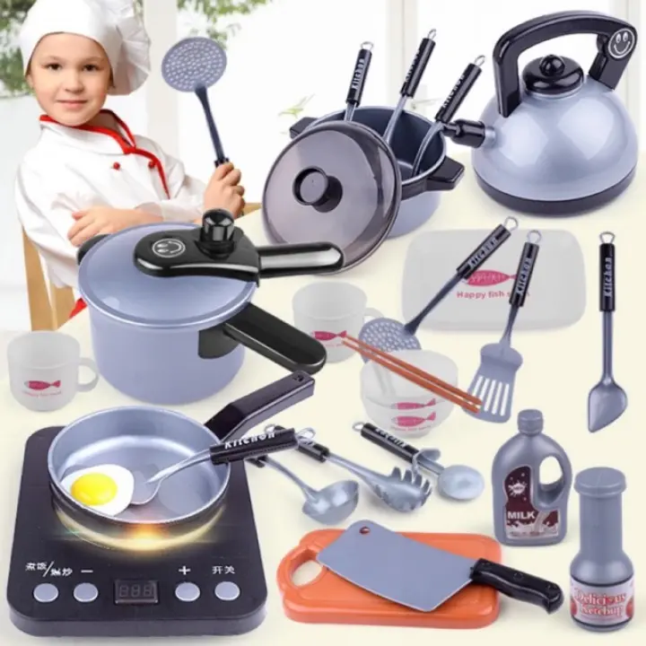 role play kitchen cooking set