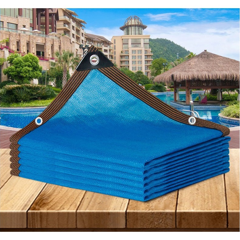 Blue 90 Sun Mesh Sunblock Shade Cloth UV Resistant Sunshade Net with