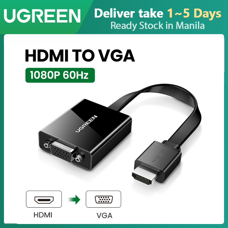 Monitor HDMI to VGA Adapter Projector HDMI to VGA Audio Output Cable Computer Set-top Box Converter Connector Adapter for Laptop Xbox Chromebook 3.5mm Stereo Cable Included HDTV PC Roku 