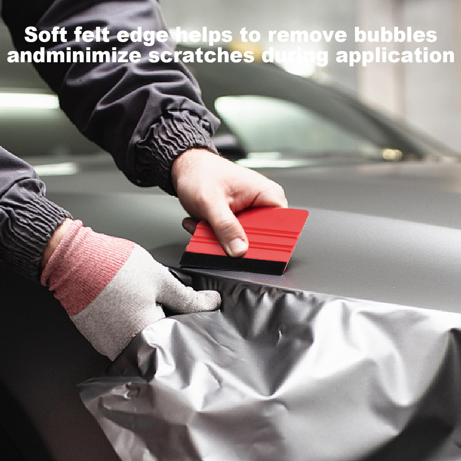 vinyl squeegee felt edge squeegee car