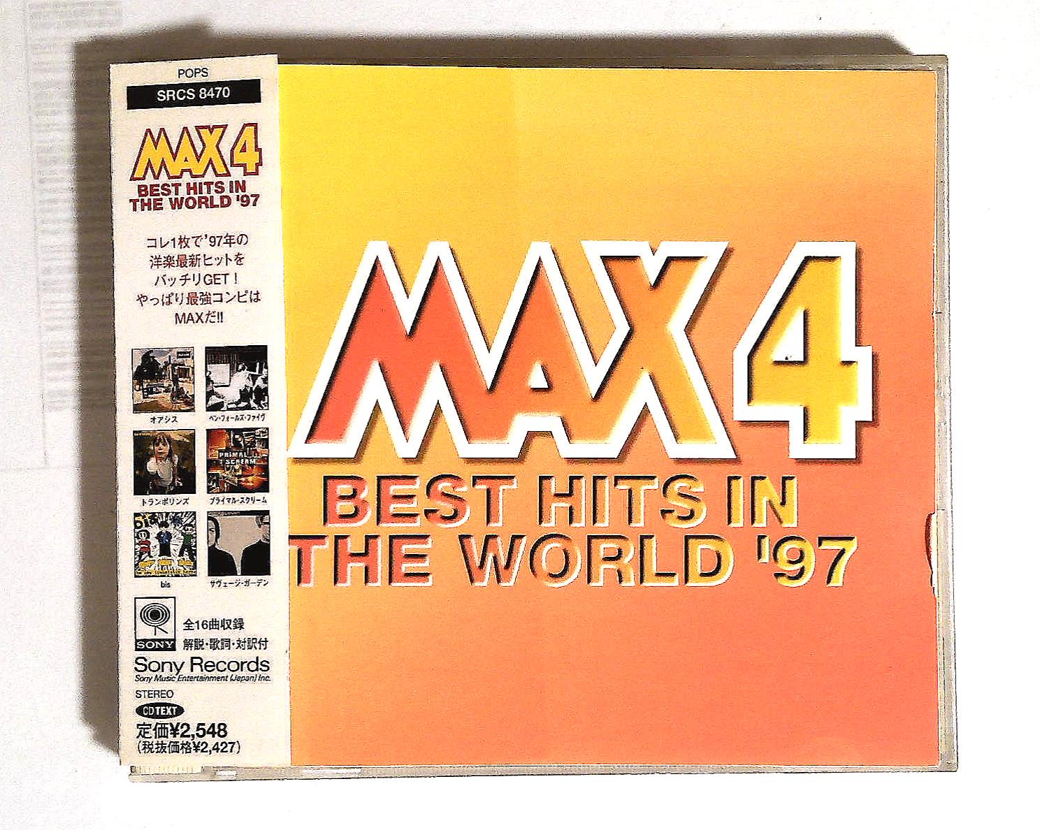 MAX4 洋楽 コンピレーションアルバム CD 18曲 セリーヌ ディオン 等 贈呈