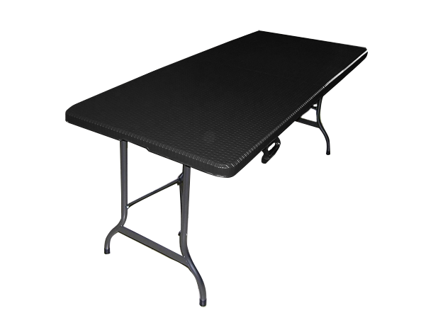 Long Folding Table FTW3072 Folding Rattan Dining Table Lightweight
