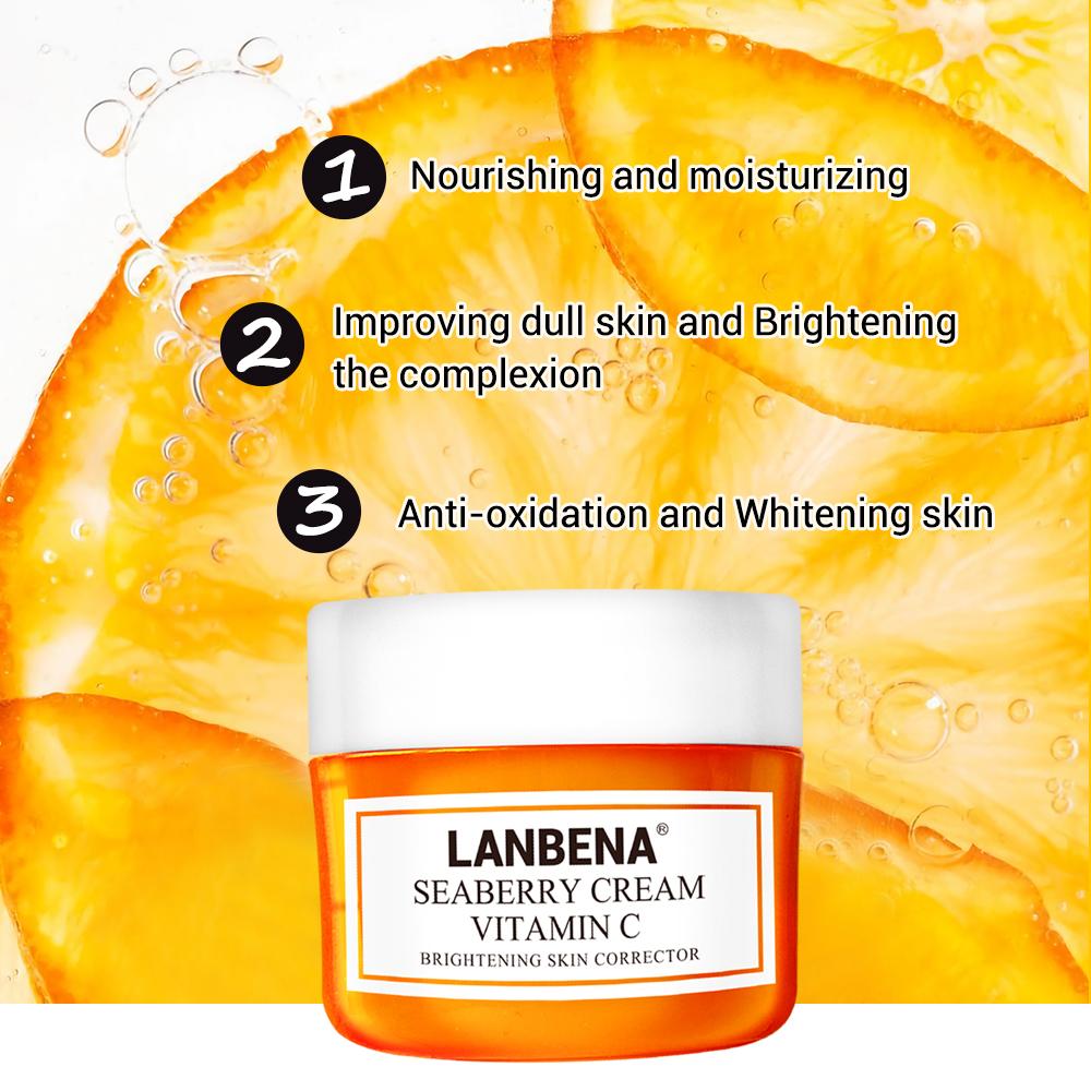 LANBENA Vitamin C Facial Cream Whitening Moisturizing Brighten