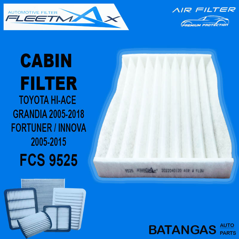 FLEETMAX CABIN FILTER FOR TOYOTA FORTUNER ,INNOVA 2005-2015 TOYOTA HI ...