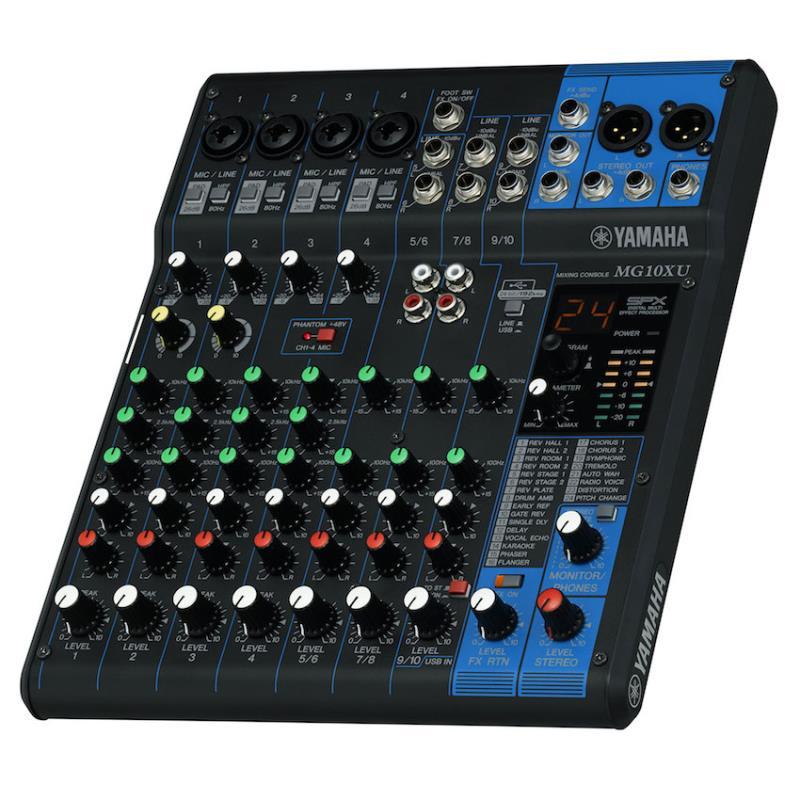Yamaha Mixer MG10XU 10 Channel Stereo Mixer Professional Mixing Console