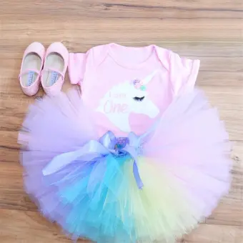 baby rainbow tutu dress