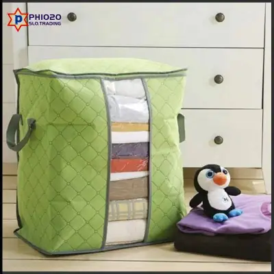 Hot Foldable Room Bag Storage Box Holder Blanket Organizer For Clothing Quilt Shoes